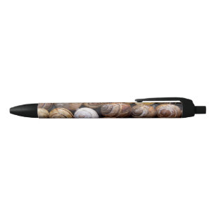Snail Shells Black Ink Pen