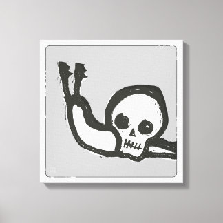 Snail Skull - A Slow Race With a Peaceful Death Canvas Print