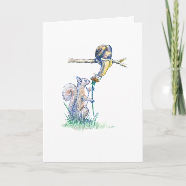 Snail & Squirrel IV (Spring 2016) Card (Front)