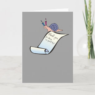 Snail - thank you card