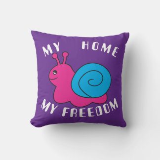 Snail Throw Pillow