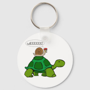 Snail & Turtle - Turbo Duo Keychain