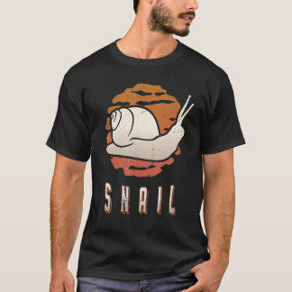 Snail Vintage Retro Classic Animal Sunset T-Shirt
