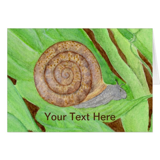 Snail Watercolor (Front Horizontal)