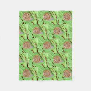 Snail Watercolor Fleece Blanket