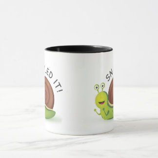 Snailed It Black Ringer Mug