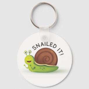 Snailed It Keychain