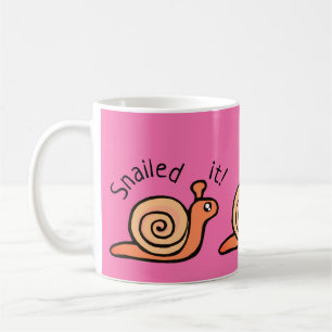 Snailed it (snail) coffee mug