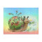 Snails at the pond postcard