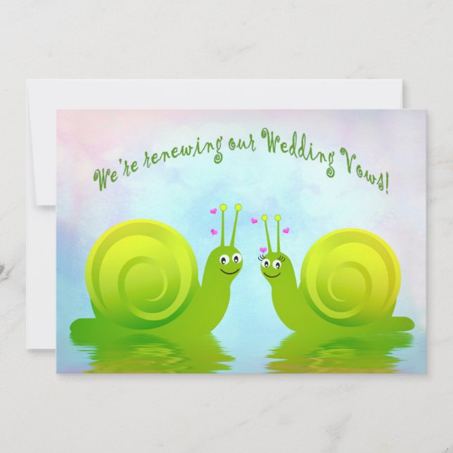 SNAILS EN AMOUR - INVITATION - RENOUVELLES VOTES M (Devant)