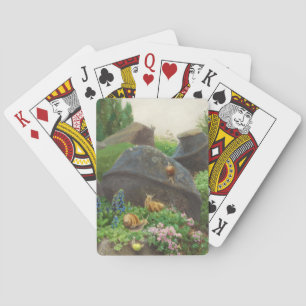 Snails in a Rock Garden (by H.A. Brendekilde) Playing Cards
