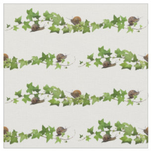 Snails in Ivy Fabric