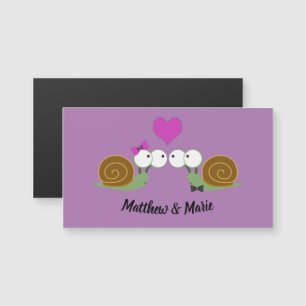 Snails In Love magnetic card