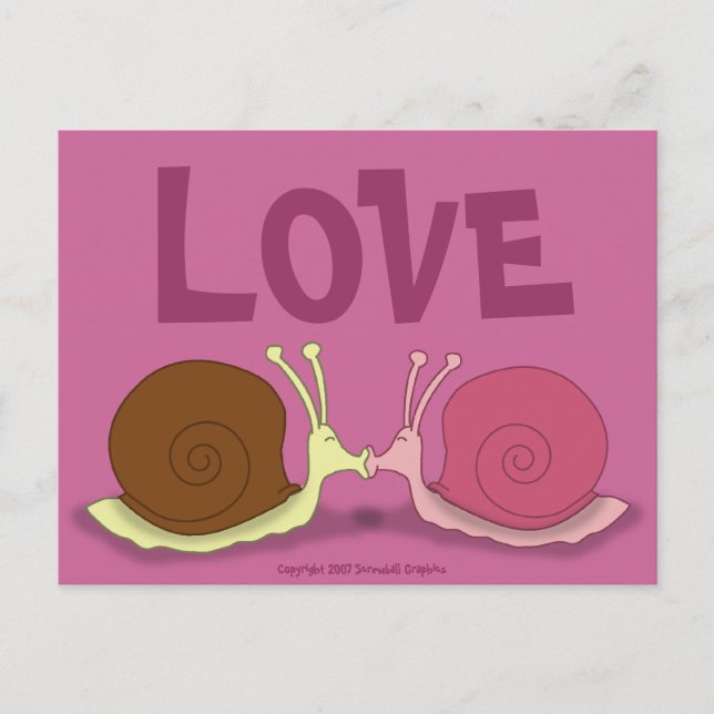 Snails In Love Postcard (Front)