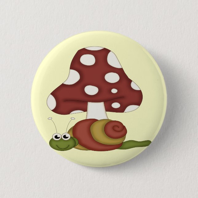 Snails Life 2 Inch Round Button (Front)