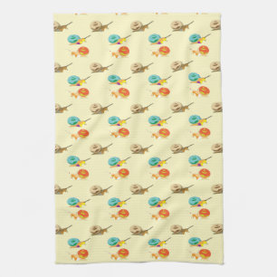 snails pattern kitchen towel