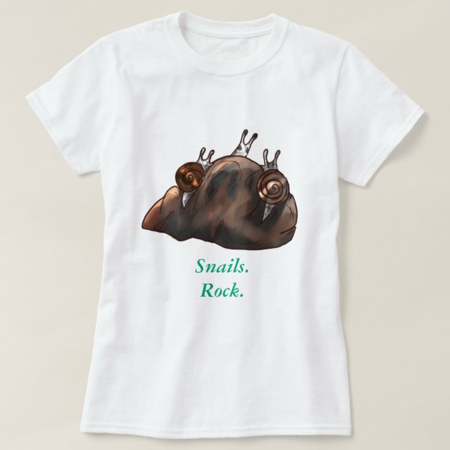 Snails Rock T-Shirt (Design Front)