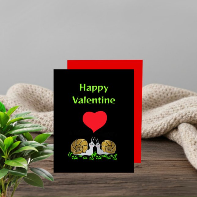 Snails with heart holiday card (Creator Uploaded)