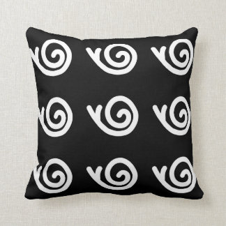 Snailz Collection Contrast Throw Pillow