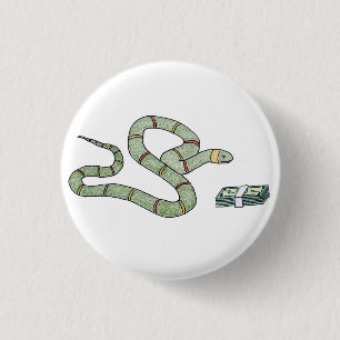 snake 1 inch round button