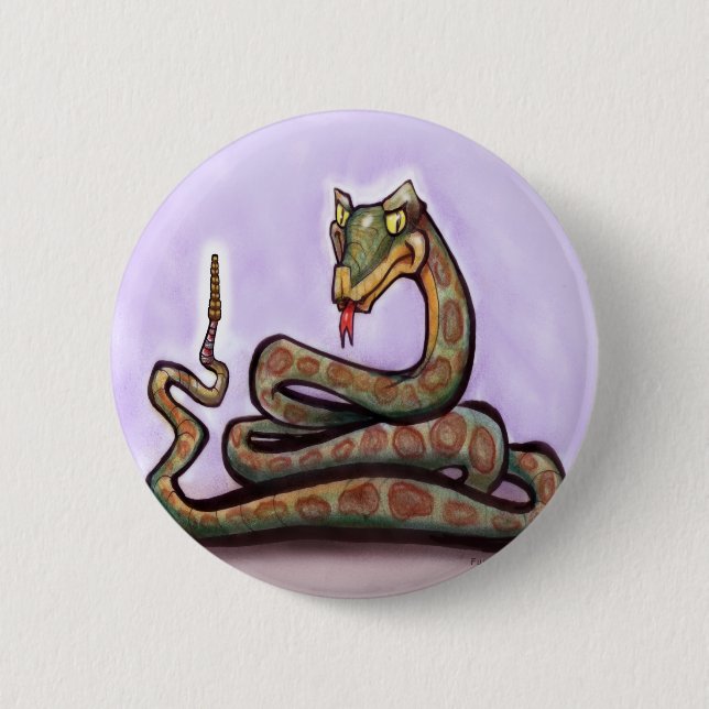 Snake 2 Inch Round Button (Front)
