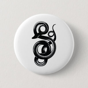 Snake 2 Inch Round Button