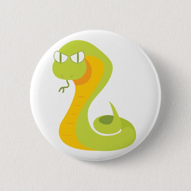 Snake 2 Inch Round Button (Front)