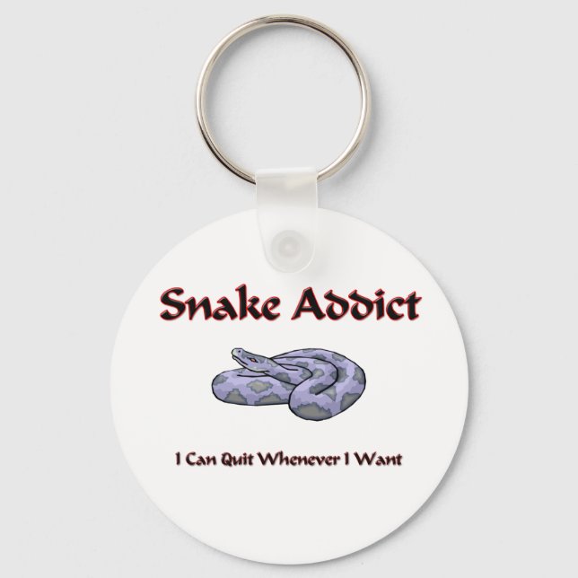 Snake Addict Keychain (Front)