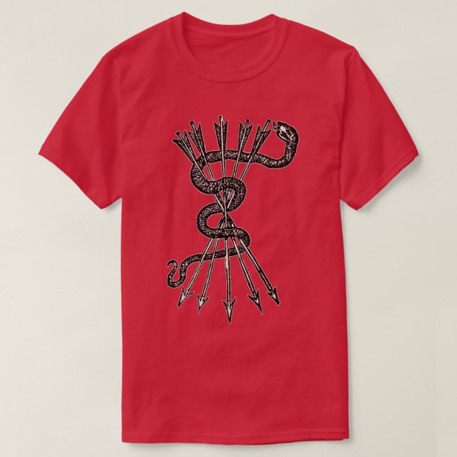 Snake amp Arrows  T-Shirt (Design Front)