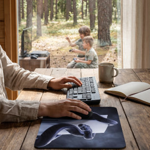 Snake and Gaming Console Intense look Mouse Pad