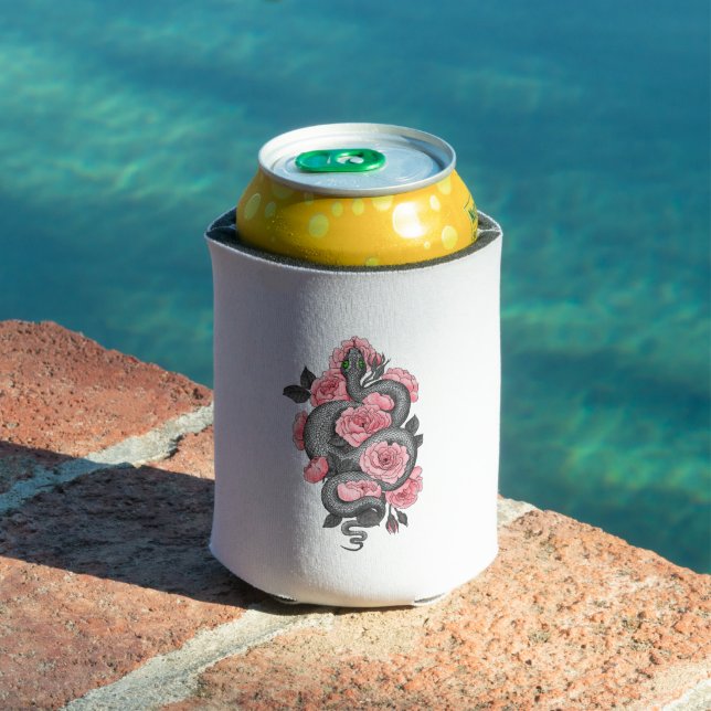 Snake and peach roses can cooler (In Situ Pool)