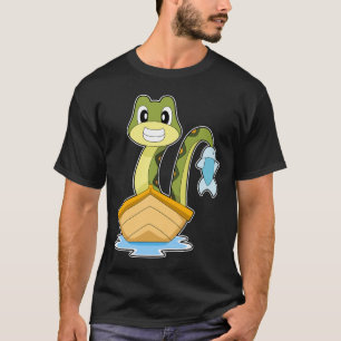Snake Angler Fish Fishing T-Shirt