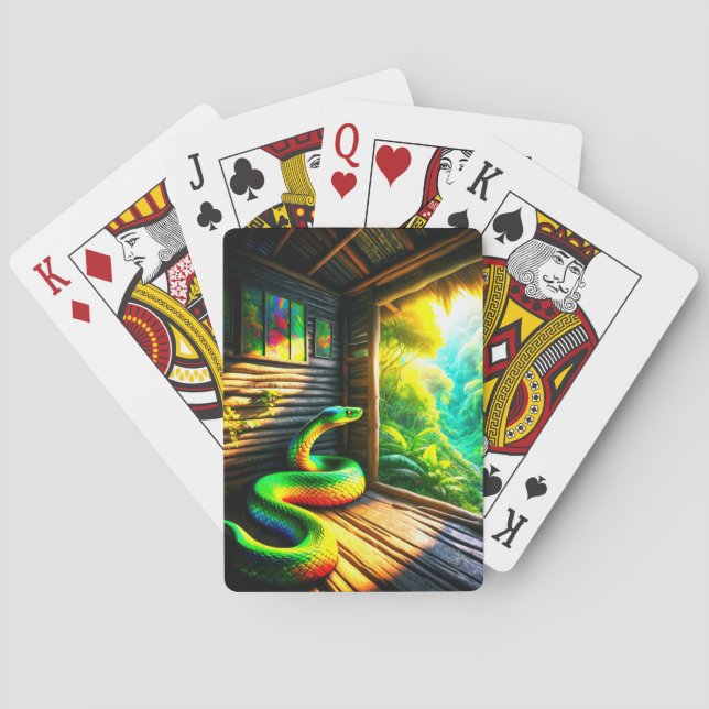 Snake Art Playing Cards (Back)
