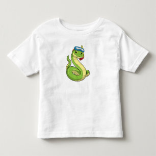 Snake as Diver wirth Snorkel Toddler T-shirt