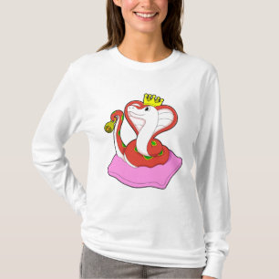 Snake as King with Crown T-Shirt