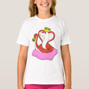 Snake as King with Crown T-Shirt