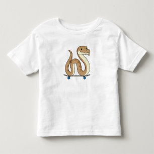 Snake as Skater with Skateboard Toddler T-shirt