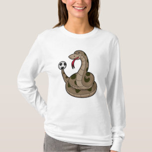 Snake as Soccer player with Soccer ball T-Shirt