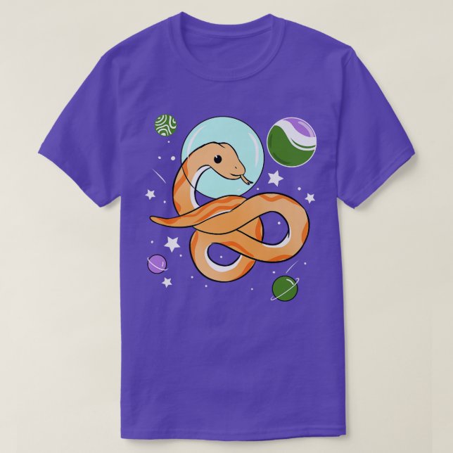 Snake Astronaut Genderqueer Pride  T-Shirt (Design Front)