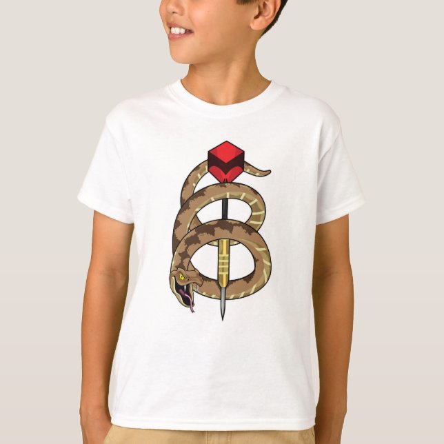 Snake at Darts with Dart T-Shirt (Front)