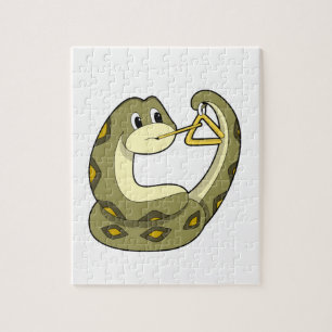 Snake at Music with Triangle.PNG Jigsaw Puzzle