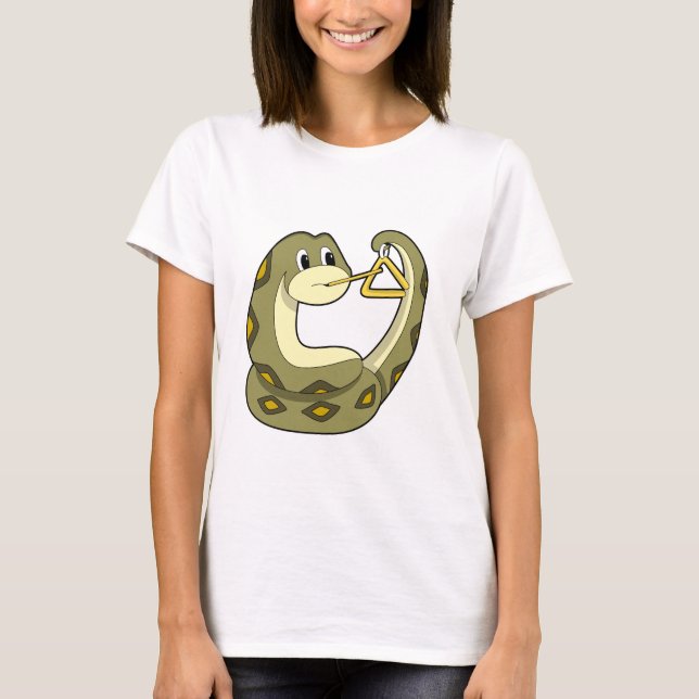 Snake at Music with Triangle.PNG T-Shirt (Front)