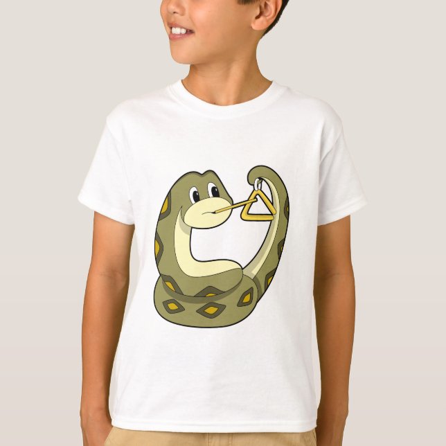 Snake at Music with Triangle.PNG T-Shirt (Front)