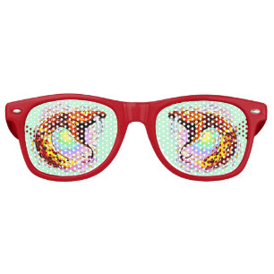 Snake Attack Psychedelic Surreal Art Retro Sunglasses