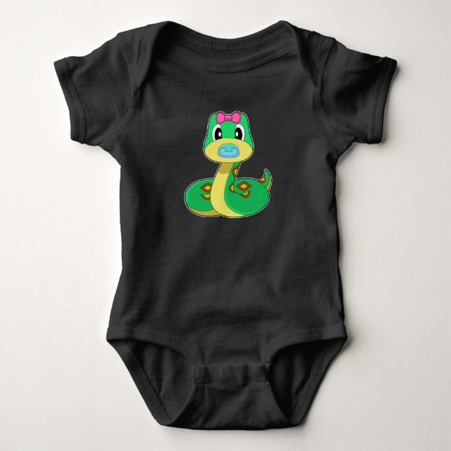 Snake Baby Pacifier Bodysuit (Front)