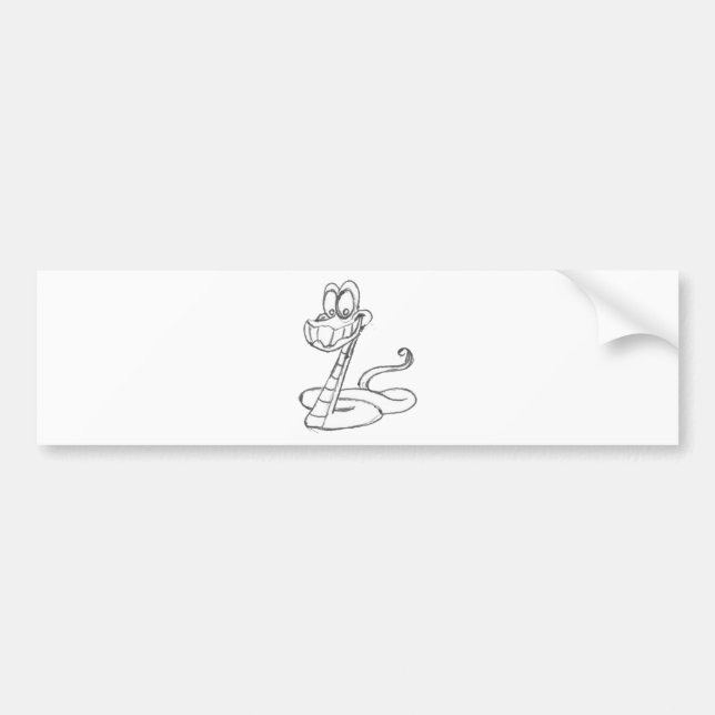 SNAKE BUMPER STICKER (Front)