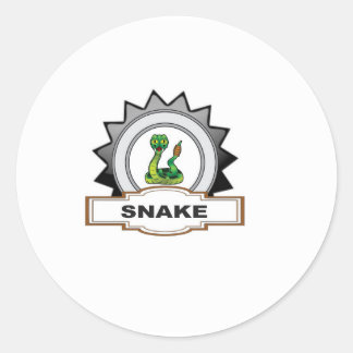 Snake burn classic round sticker