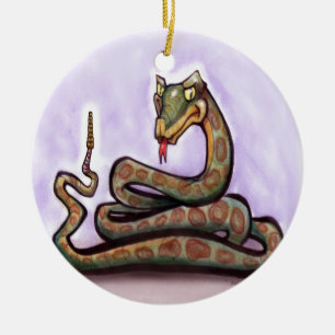 Snake Ceramic Ornament