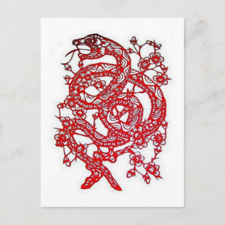 Snake-Chinese Zodiac Postcard