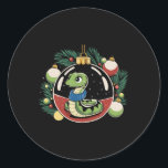 Snake Christmas Ll Cute Reptile Lover Xmas Festive Classic Round Sticker<br><div class="desc">Snake Christmas Ll Cute Reptile Lover Xmas Festive Holiday</div>